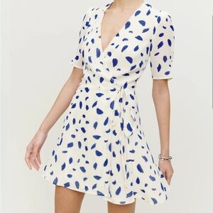 Reformation Lucky Dress in Dalmation Size XS